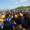 Retrenched workers stage protest